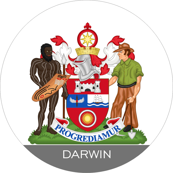 Australien Aufkleber | Wappen von Darwin