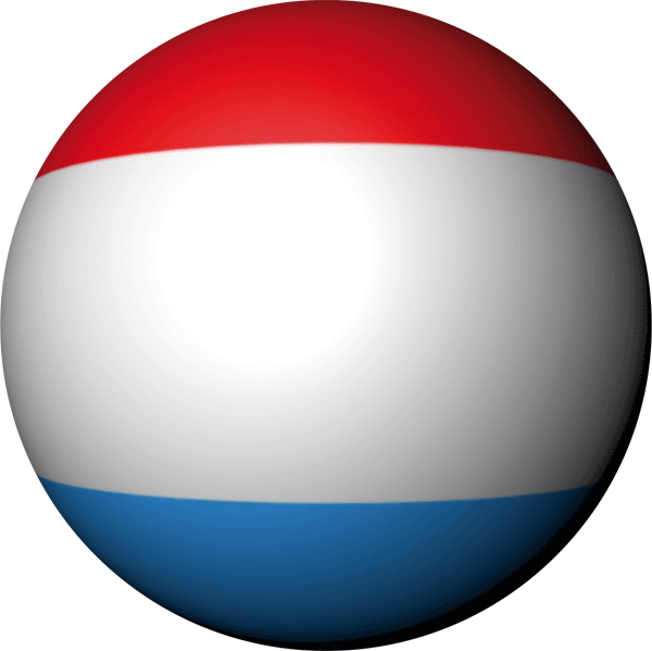 Luxembourg | Sticker in ball shape