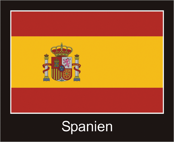 Spanien | Aufkleber mit schwarzem Design