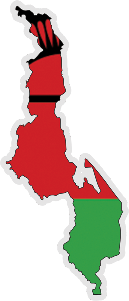 Malawi | Auf Contour geschnittene Flagge