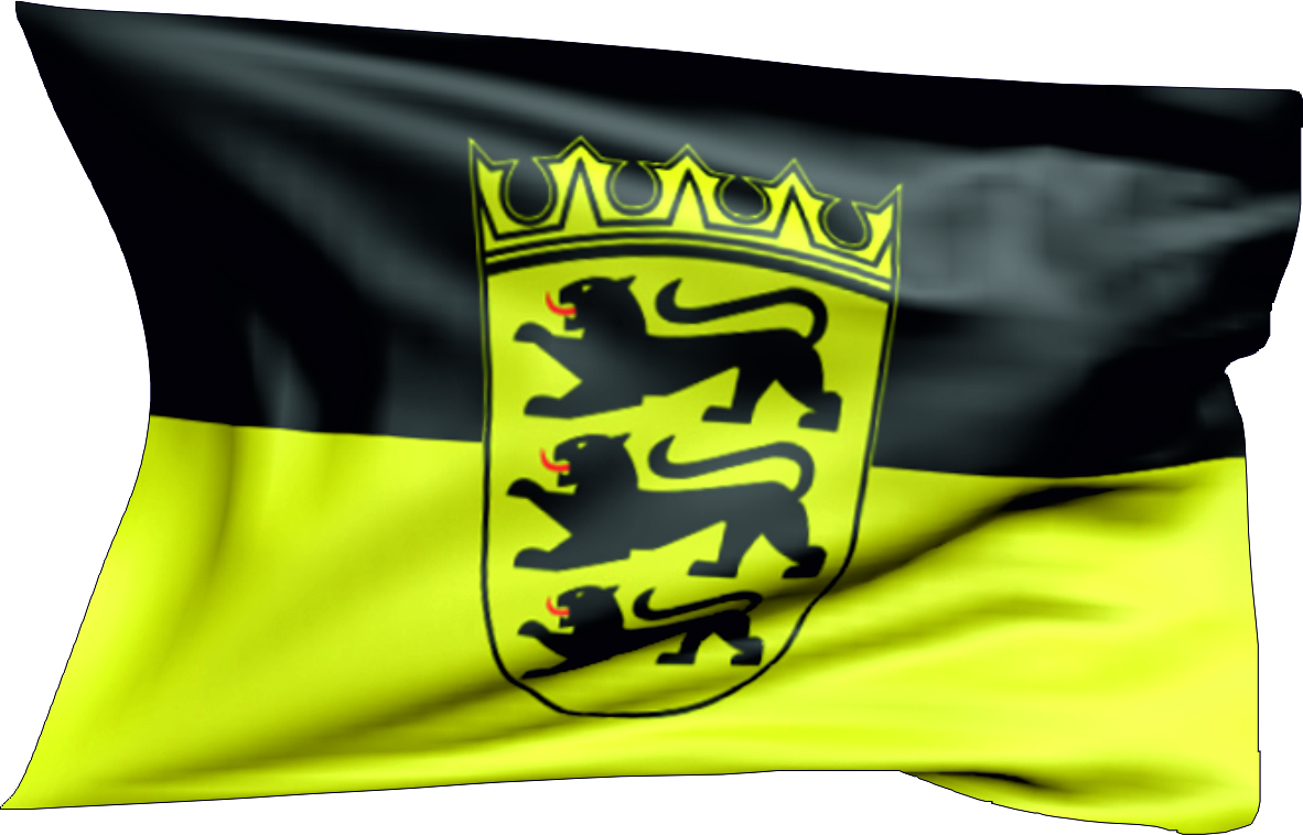 Baden-Württemberg | Aufkleber als wehende Flagge