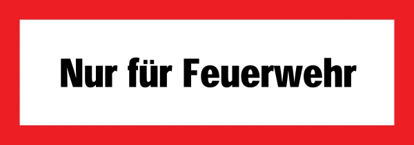 Feuerwehraufkleber .025- Nur für Feuerwehr