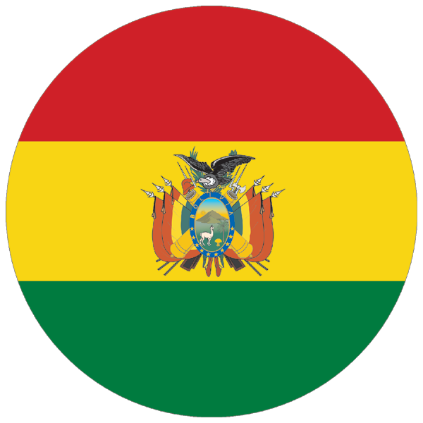 Bolivia | round cut sticker