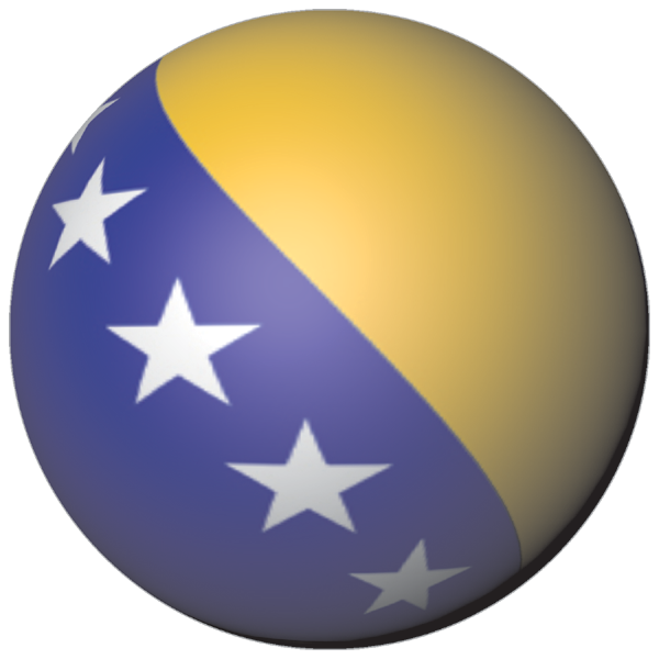 Bosnien und Herzegowina | Aufkleber in Kugelform
