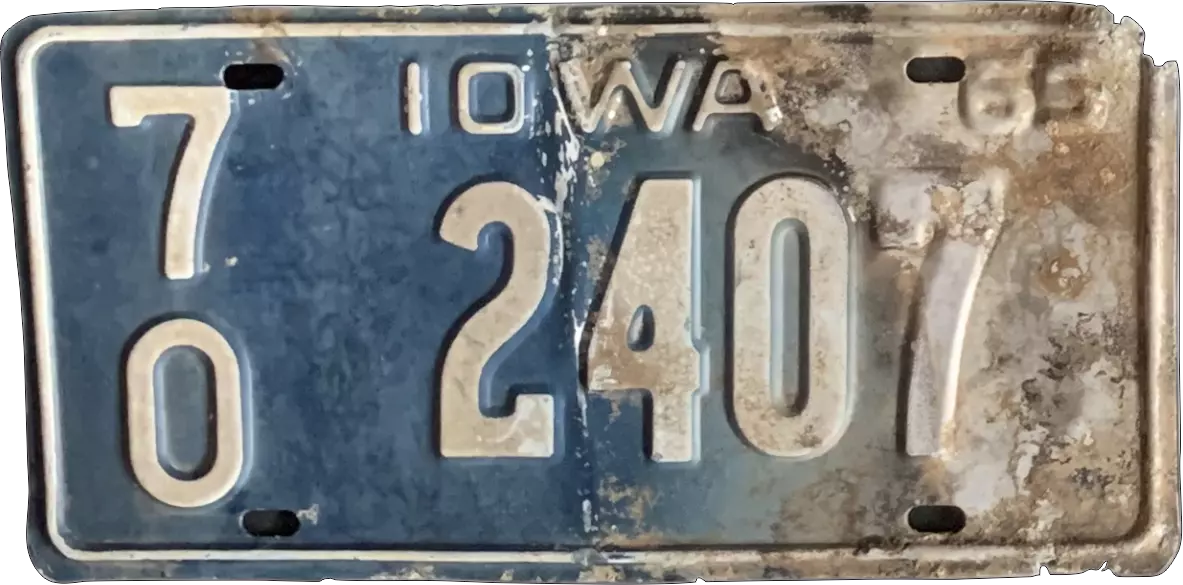 USA license plate | Iowa.9