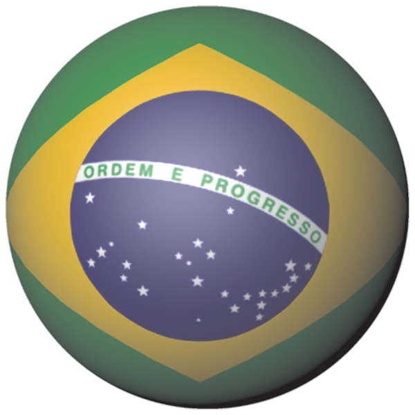 Brazil | Sticker in ball shape