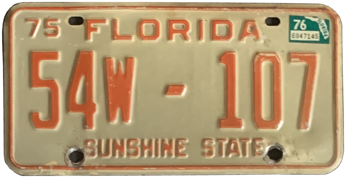 USA-Kennzeichen als Aufkleber | Florida.2