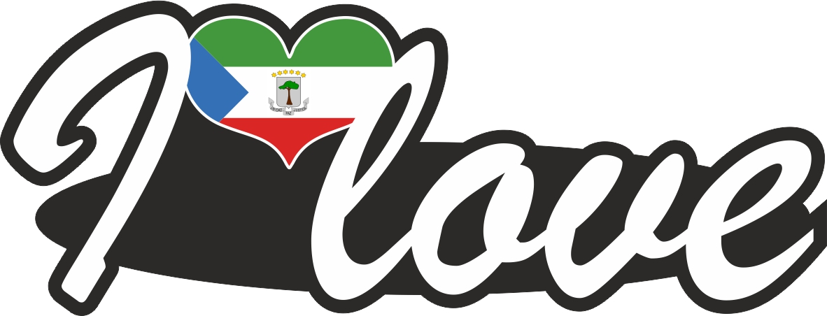 Äquatorialguinea | I love ... Aufkleber