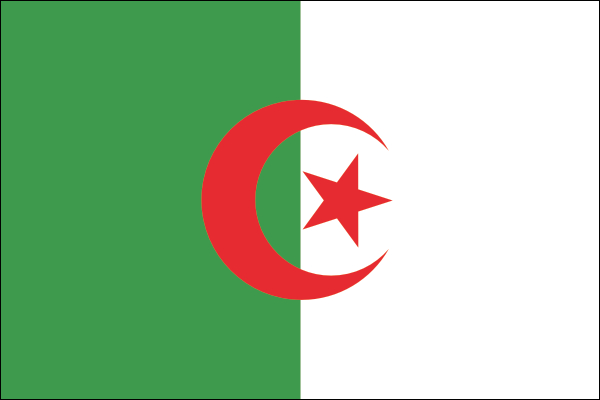 Algerien | Flagge -gleiche Größe