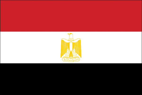 Ägypten | Flagge -gleiche Größe