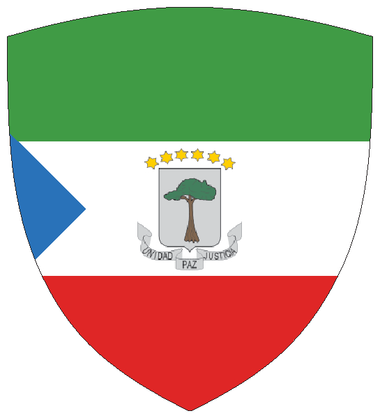 Äquatorialguinea | Flagge -wappenförmig
