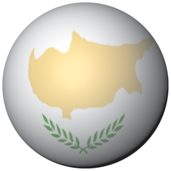 Cyprus | Sticker in ball shape