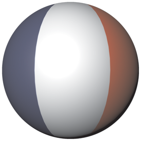 Frankreich | Aufkleber in Kugelform