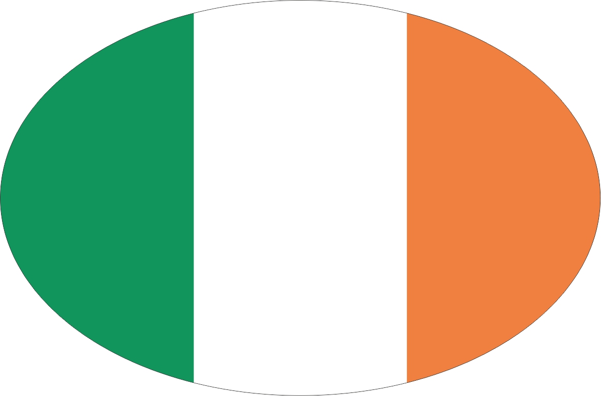 Ireland | sticker in oval shape