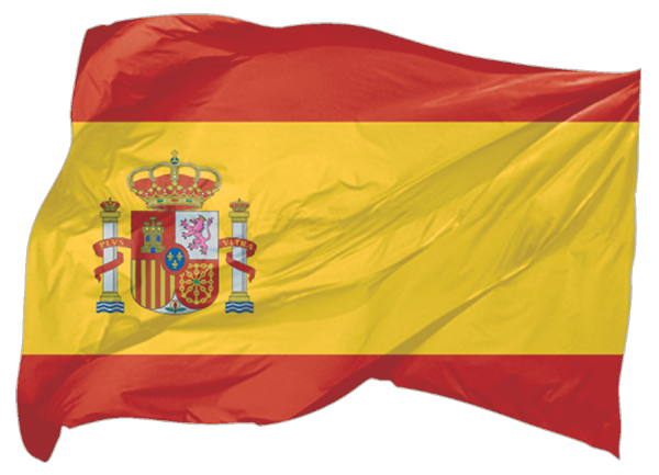 Spanien | wehende Flagge als Aufkleber