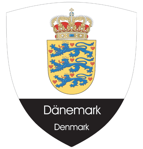 Denmark | Coat of arms as sticker (2)