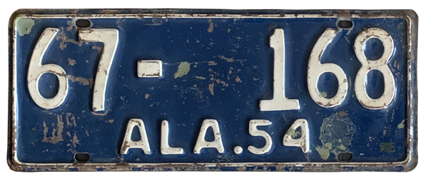USA-Kennzeichen als Aufkleber | Alabama.4
