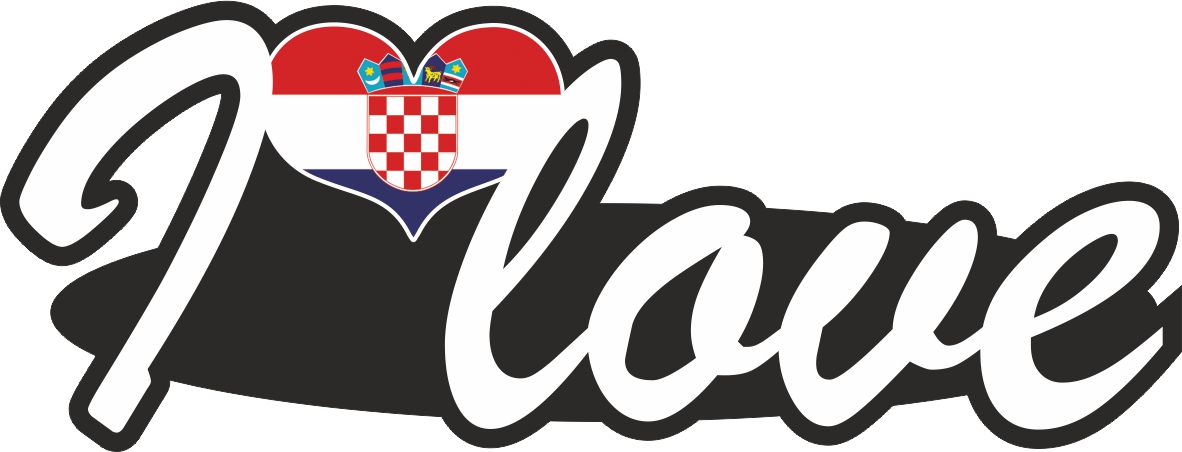 Kroatien | I love ... Aufkleber