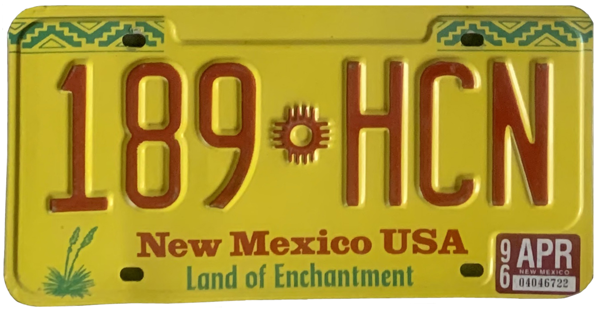 USA license plate | New Mexico.2