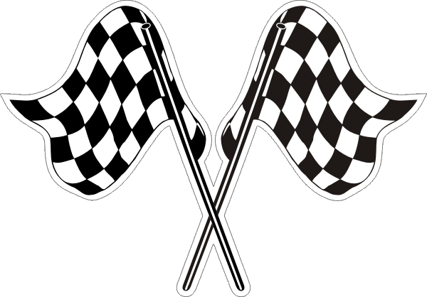 Zielflaggenaufkleber -08