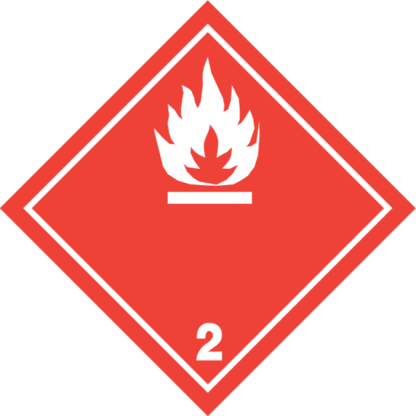 Gefahrgutaufkleber .012-Kategorie 2