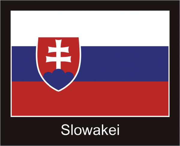 Slowakei | Aufkleber mit schwarzem Design