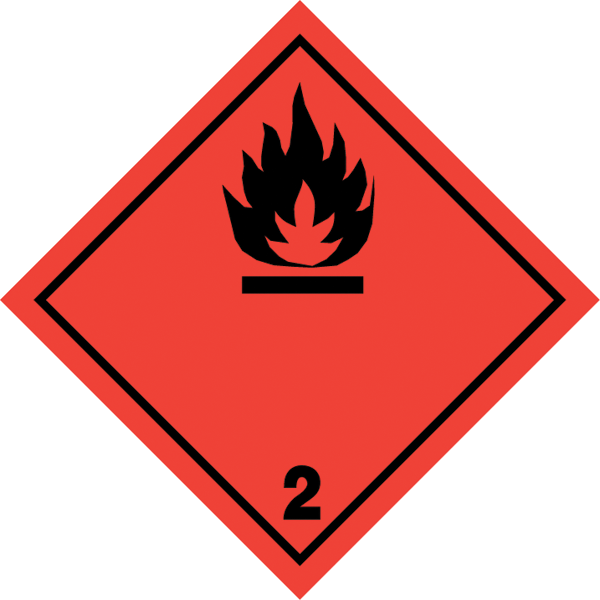 Gefahrgutaufkleber .011-Kategorie 2