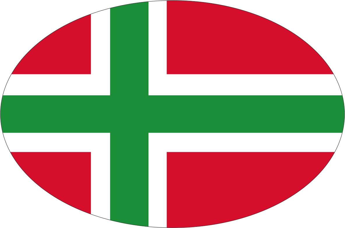 Bornholm | Aufkleber in ovaler Form