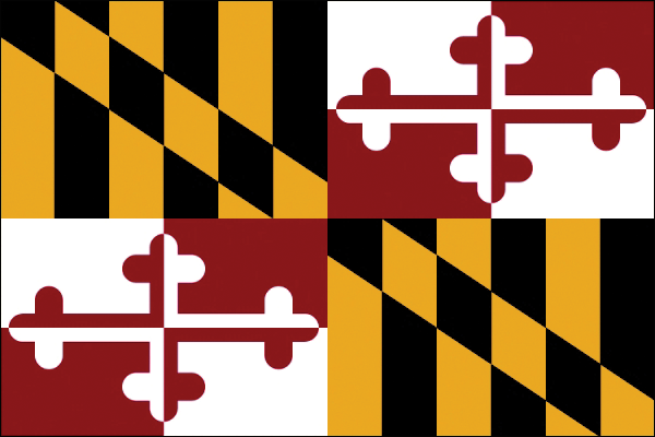 Maryland | Flagge von Maryland als Aufkleber