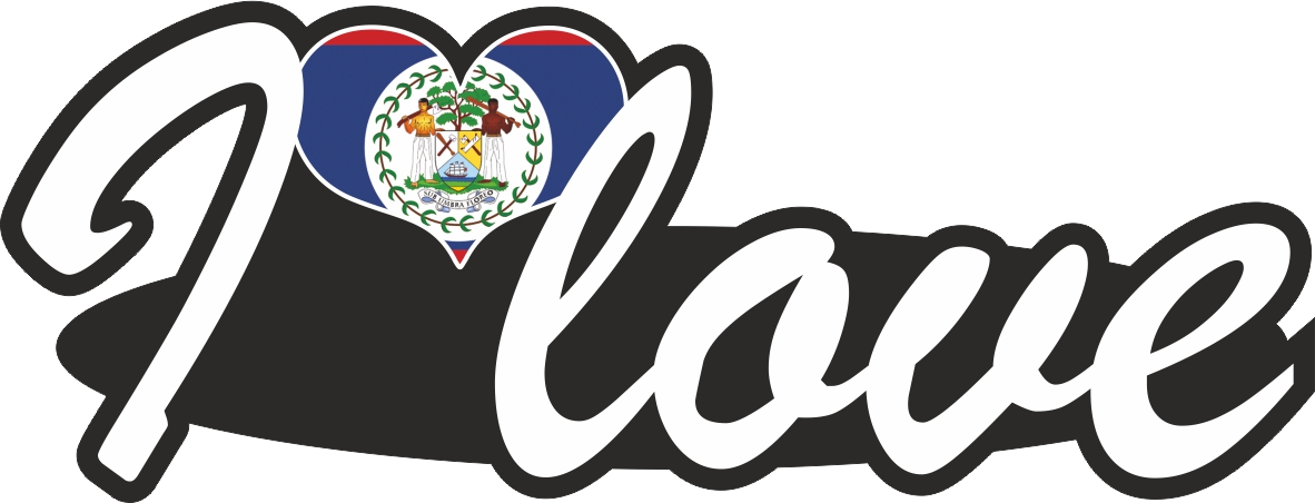 Belize | I love ... Aufkleber