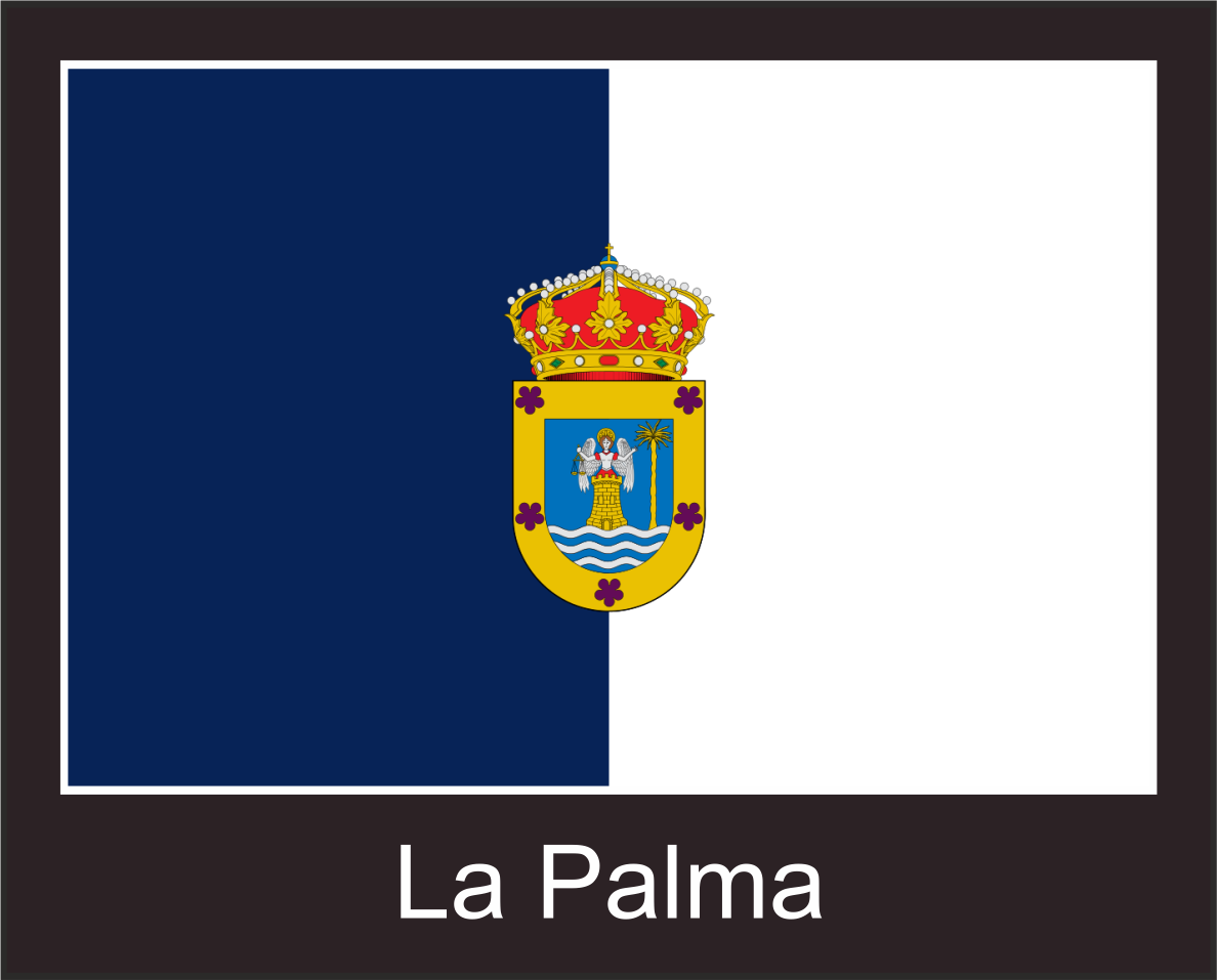 La Palma | Aufkleber mit schwarzem Design