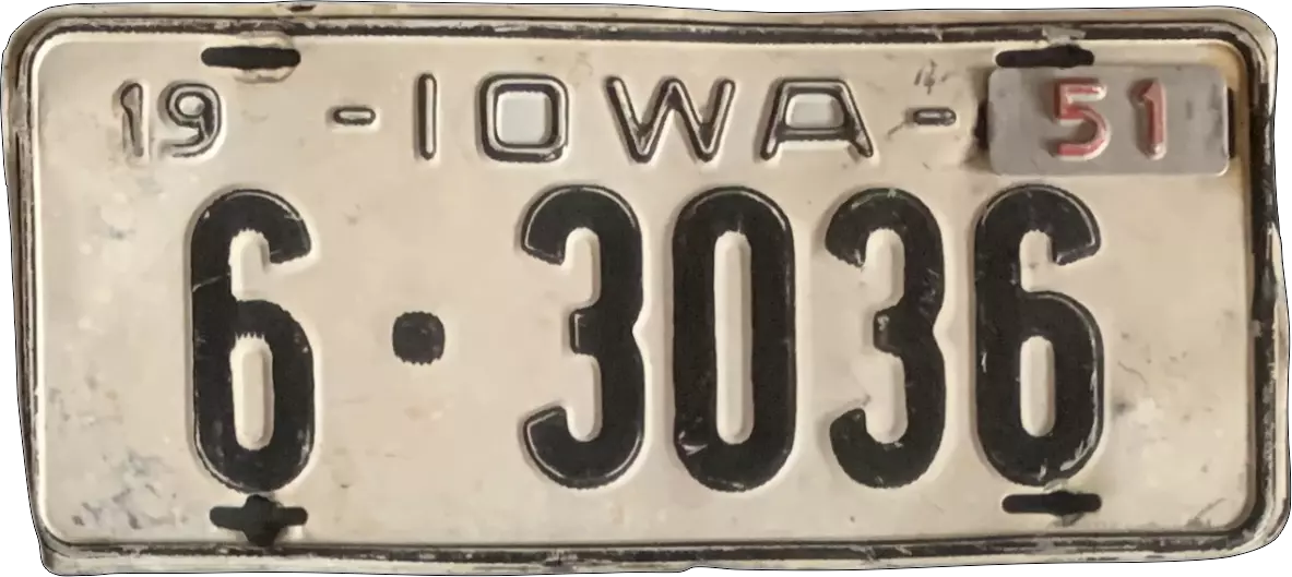 USA license plate | Iowa.6