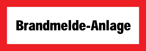 Feuerwehraufkleber .020- Brandmelde-Anlage