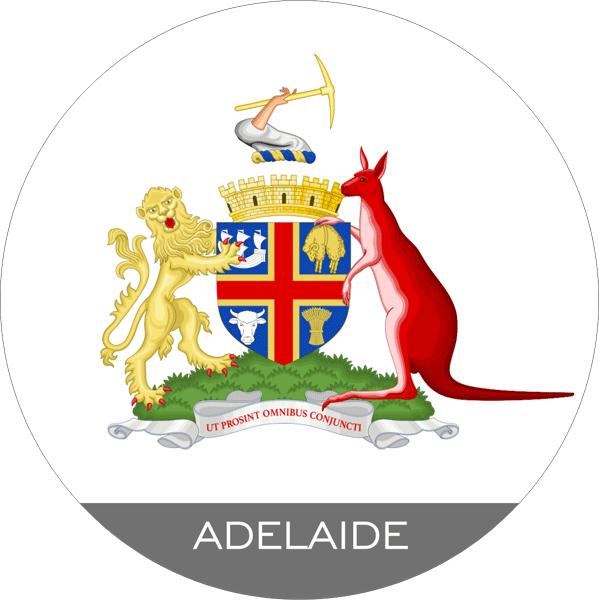 Australien Aufkleber | Wappen von Adelaide