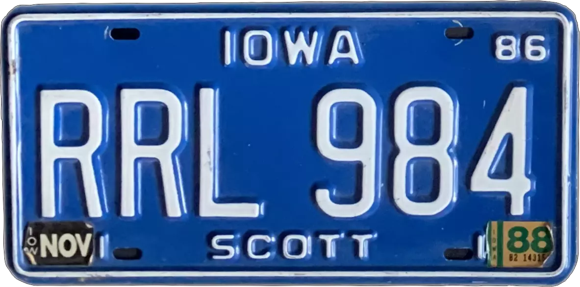 USA license plate | Iowa.10