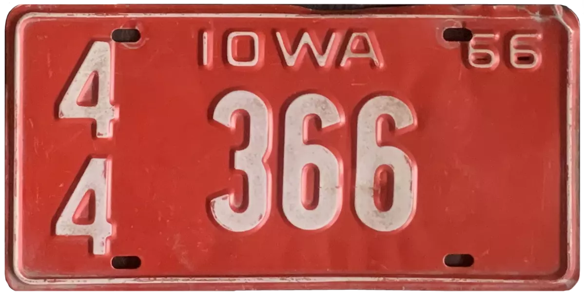 USA license plate | Iowa.3