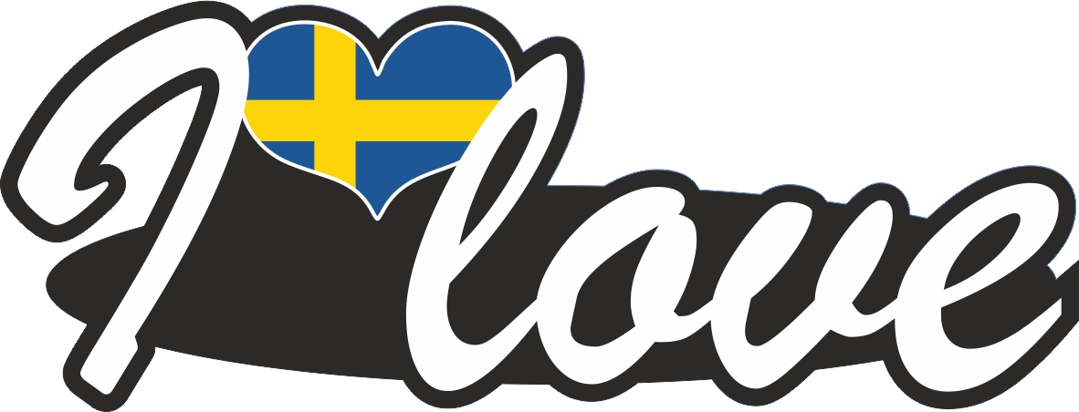 Schweden | I love ... Aufkleber