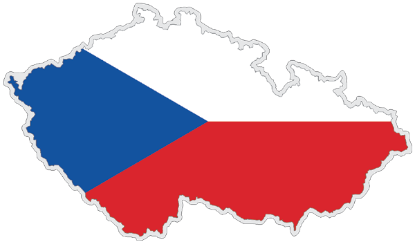 Czech Republic | Flag cut to Contour