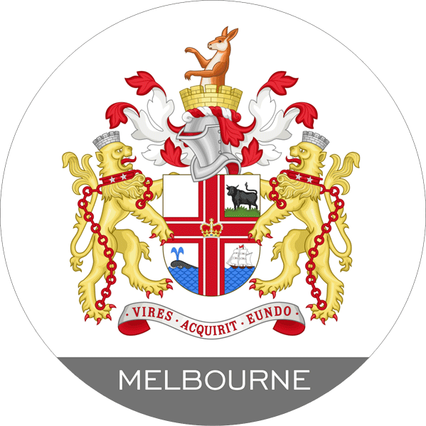 Australien Aufkleber | Wappen von Melbourne