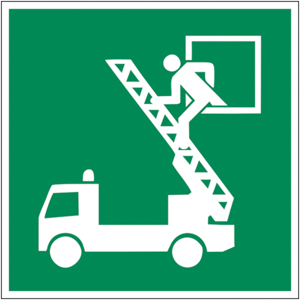 Rettungszeichenaufkleber .017- E017 Rettungsausstieg