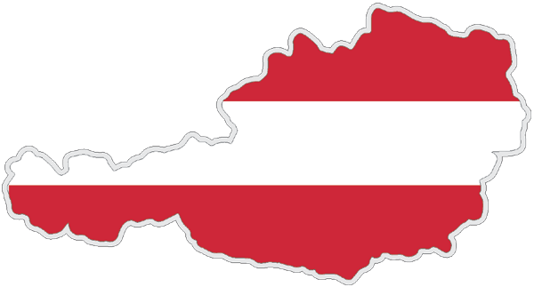 Austria | Flag cut to Contour